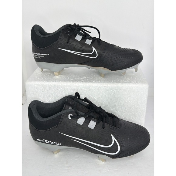 Nike Shoes - NWOT Nike Hyperdiamond 4 Pro Softball Cleats Black White CZ5920-010 Womens 8